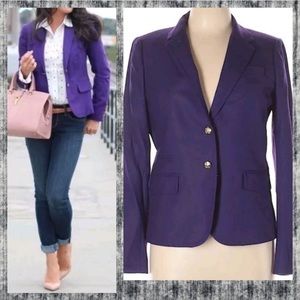 J. Crew Schoolboy Purple Blazer 💜